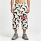 Heat Transfer Print Vintage Cropped Pants | Graffiti Gun Pattern Cropped shorts | Custom Streetwear
