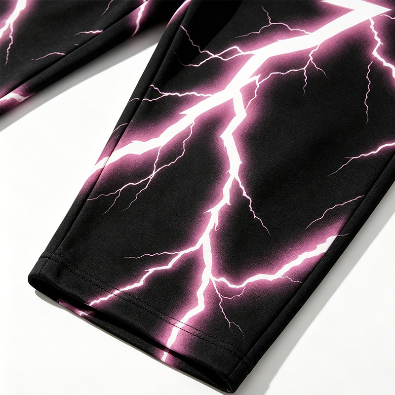 Heat Transfer Print Applique Vintage Pants
