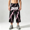 Heat Transfer Print Applique Vintage Pants | Pink Lightning Graphic Cropped pants| Clothing Manufacturer