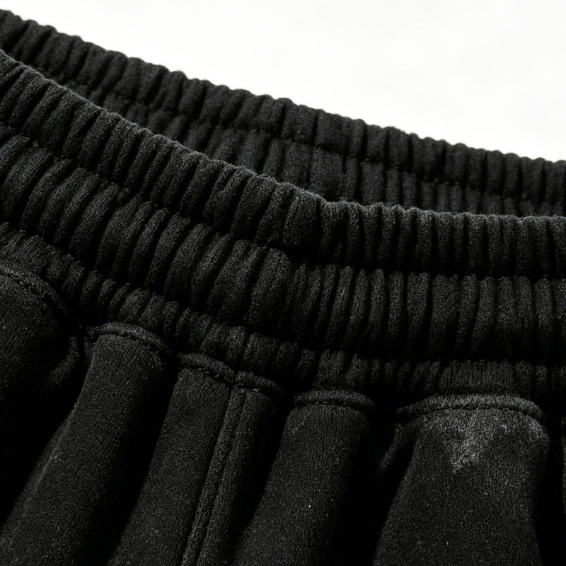 Vintage Washed Patchwork Cropped Pants