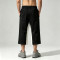 Vintage Washed Patchwork Cropped Pants | Applique Screen Print Belt Streetwear | Custom Streetwear