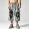 Distressed Ripped Washed Spray Dye DTG Print Pants | Vintage Abrade Cropped Pants | Clothing Manufacturer