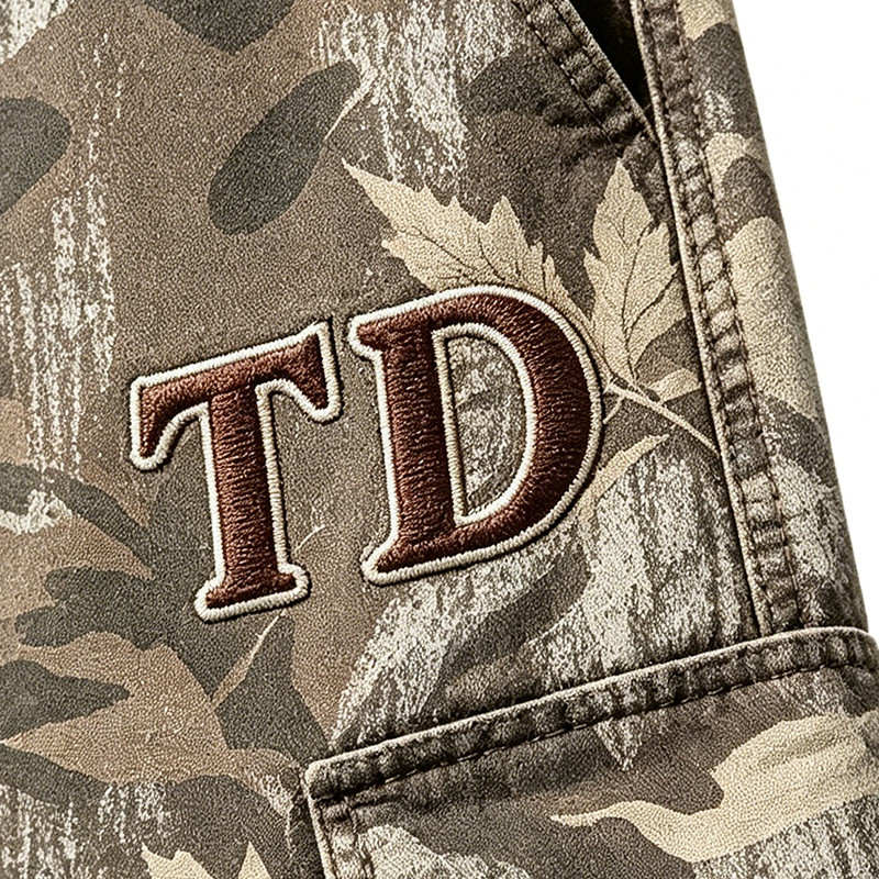 Distressed Ripped Washed Spray Dye DTG Print Applique Pants