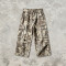 Distressed Ripped Washed Spray Dye DTG Print Applique Pants | Vintage Maple Camo Cargo Capri Pants | OEM Streetwear