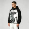 Patchwork Color Block DTG Print Hooded Jacket | Liberty Guitar Punk Sonic-Wear Streetwear | OEM Streetwear