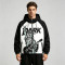 Patchwork Color Block DTG Print Hooded Jacket | Liberty Guitar Punk Sonic-Wear Streetwear | OEM Streetwear