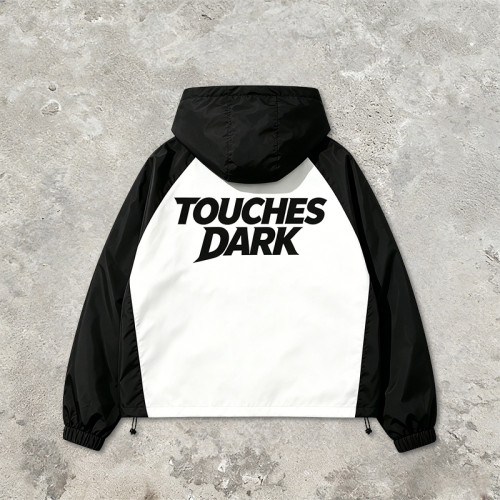 Patchwork Color Block DTG Print Hooded Jacket | Liberty Guitar Punk Sonic-Wear Streetwear | OEM Streetwear