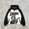 Patchwork Color Block DTG Print Hooded Jacket | Liberty Guitar Punk Sonic-Wear Streetwear | OEM Streetwear