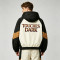 Patchwork Color Block DTG Print Mona Lisa Guitar Hooded Jacket | Sonic-Wear Jacket | Clothing Manufacturer