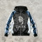 Rhinestone Patchwork Color Block Hooded Jacket | Retro Michael Jackson Sonic-Wear | Custom Streetwear