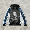 Rhinestone Patchwork Color Block Hooded Jacket | Retro Michael Jackson Sonic-Wear | Custom Streetwear