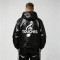 Patchwork Screen Print Hooded Half Zip Jacket | Color Block Sonic-Wear Top | Streetwear Manufacturer