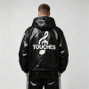 Patchwork Screen Print Hooded Half Zip Jacket | Color Block Sonic-Wear Top | Streetwear Manufacturer