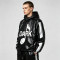 Patchwork Screen Print Hooded Half Zip Jacket | Color Block Sonic-Wear Top | Streetwear Manufacturer