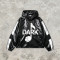 Patchwork Screen Print Hooded Half Zip Jacket | Color Block Sonic-Wear Top | Streetwear Manufacturer