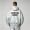 DTG Screen Print Holographic Vinyl Record Music Hooded Jacket |Sonic-Wear Streetwear | Custom Streetwear