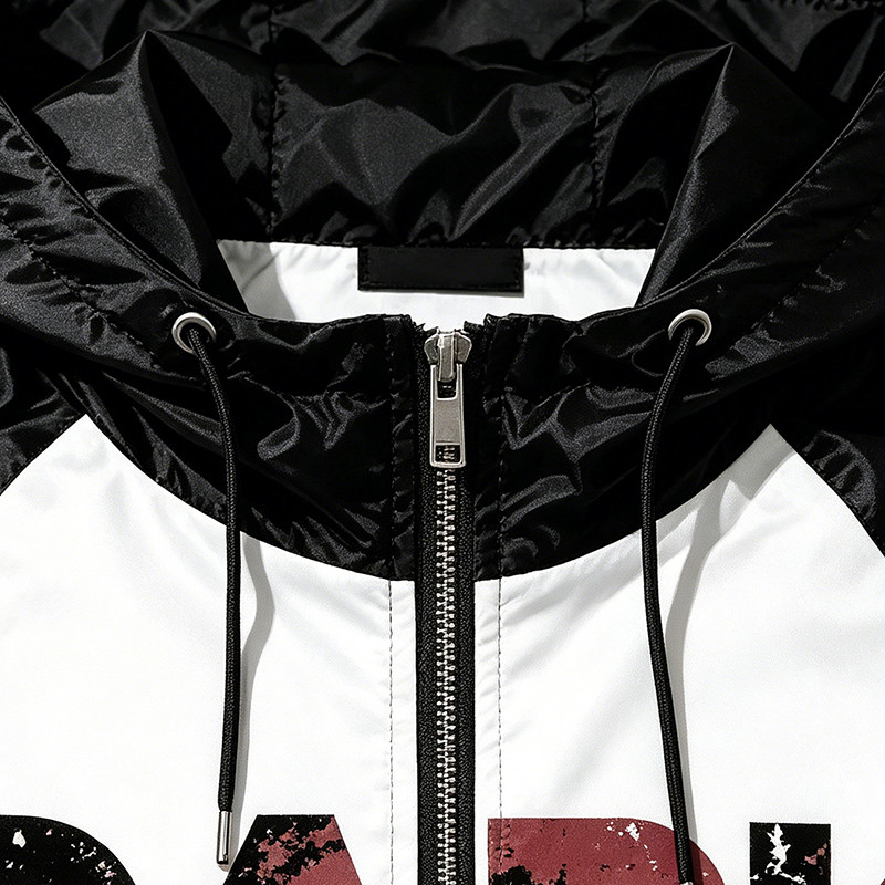 Patchwork Color Block DTG Print Vinyl Record Graphic Jacket