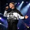 Screen Print DJ Graphic Patchwork Hooded Jacket | Black White Sonic-Wear Streetwear | OEM Streetwear
