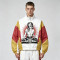 Patchwork DTG and Screen Print Female DJ Stand Collar Jacket | Retro Sonic-Wear Jacket | Streetwear Clothing Manufacturer