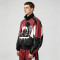 Patchwork DTG Screen Print Music Band Vinyl Jacket | Color Block Retro Sonic-Wear Jacket | Custom Streetwear