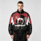 Patchwork DTG Screen Print Music Band Vinyl Jacket | Color Block Retro Sonic-Wear Jacket | Custom Streetwear
