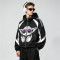 Patchwork Screen DTG Print Hooded Jacket | Anime DJ Yoda Sonic Graphic Sonic-Wear Jacket | OEM Streetwear