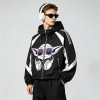 Patchwork Screen DTG Print Hooded Jacket | Anime DJ Yoda Sonic Graphic Sonic-Wear Jacket | OEM Streetwear