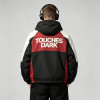 Patchwork Screen DTG Print Hooded Jacket | Skeleton DJ Sonic Graphic Color Block Jacket | Clothing Manufacturer