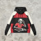Patchwork Screen DTG Print Hooded Jacket | Skeleton DJ Sonic Graphic Color Block Jacket | Clothing Manufacturer