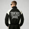 Patchwork Rhinestone Stand Collar Crop Jacket | Half Zip Gothic Letter Color Block Sonic-Wear Jacket | Custom Streetwear