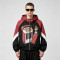 Patchwork Rubber Screen Print Hooded Jacket | Piano Lighter Cigarette Sonic Graphic Jacket | Streetwear Manufacturer
