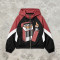 Patchwork Rubber Screen Print Hooded Jacket | Piano Lighter Cigarette Sonic Graphic Jacket | Streetwear Manufacturer