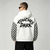 Screen Print Checkerboard Patchwork Hooded Jacket | Sonic-Wear Half Zip Jacket | OEM Streetwear