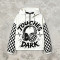 Screen Print Checkerboard Patchwork Hooded Jacket | Sonic-Wear Half Zip Jacket | OEM Streetwear