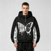 Patchwork Reflective Print Hooded Jacket | Sonic-Wear Butterfly Drip Graphic Jacket | Streetwear Manufacturer