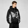 Patchwork Reflective Print Hooded Jacket | Sonic-Wear Butterfly Drip Graphic Jacket | Streetwear Manufacturer