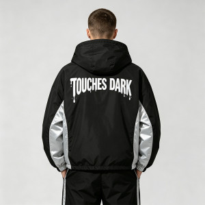Patchwork Reflective Print Hooded Jacket | Sonic-Wear Butterfly Drip Graphic Jacket | Streetwear Manufacturer