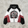 Color Block Patchwork DTG Print Headphone Graphic Hooded Jacket | Sonic-Wear Street Jacket | Custom Streetwear
