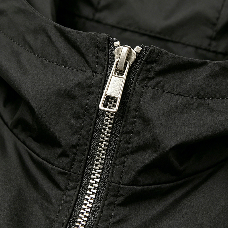 Patchwork Screen Print Applique Hooded Jacket