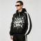 Patchwork Screen Print Cropped Drawstring Street Jacket | 90s Retro Graphic Hooded Jacket | Custom Streetwear