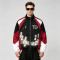 Patchwork Applique Reflective Music Note Print Embroidery Jacket | Sonic-Wear Zip Up Street Jacket | Custom Streetwear