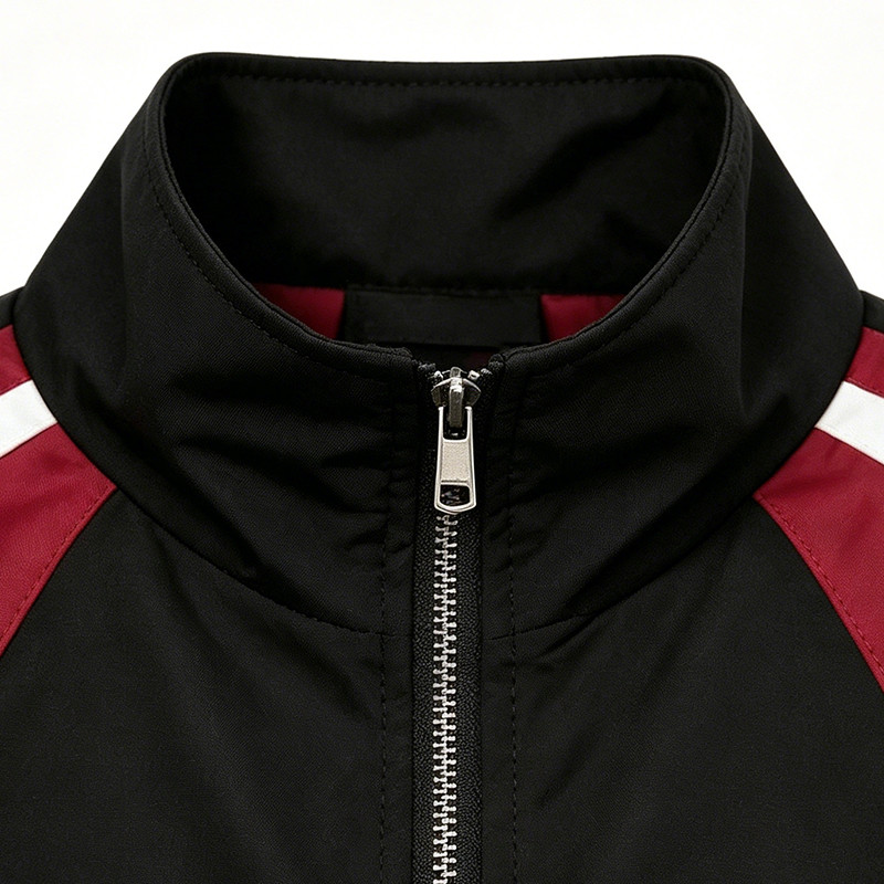 Patchwork Applique Reflective Music Note Print Embroidery Jacket 
