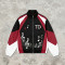 Patchwork Applique Reflective Music Note Print Embroidery Jacket | Sonic-Wear Zip Up Street Jacket | Custom Streetwear