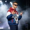 Color Block Patchwork Screen Print Hooded Jacket | Guitar Graphic Sonic-Wear Jacket | Custom Streetwear