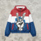 Color Block Patchwork Screen Print Hooded Jacket | Guitar Graphic Sonic-Wear Jacket | Custom Streetwear