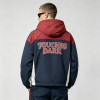 Color Block Patchwork DTG Print Hooded Jacket | Vintage Guitar Star Graphic Sonic-Wear | Streetwear Manufacturer