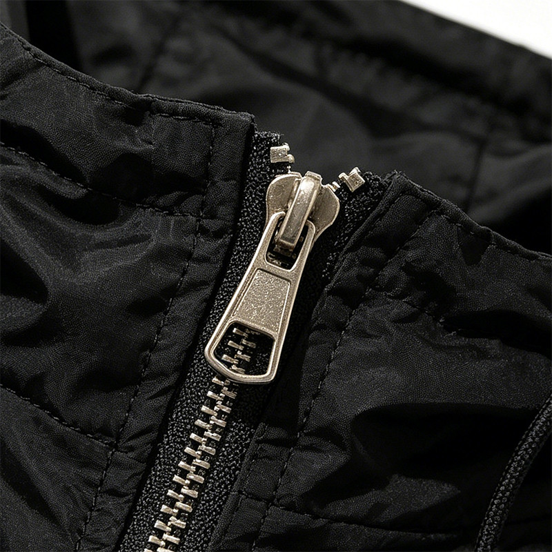 Color Block Patchwork DTG Screen Print Hooded Jacket