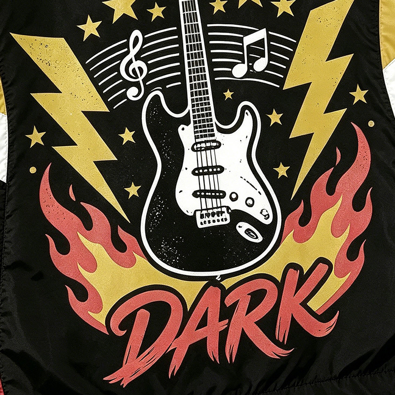 Screen Print Patchwork Sonic-Wear Jacket