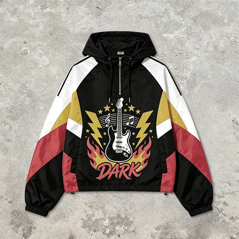 Screen Print Patchwork Sonic-Wear Jacket