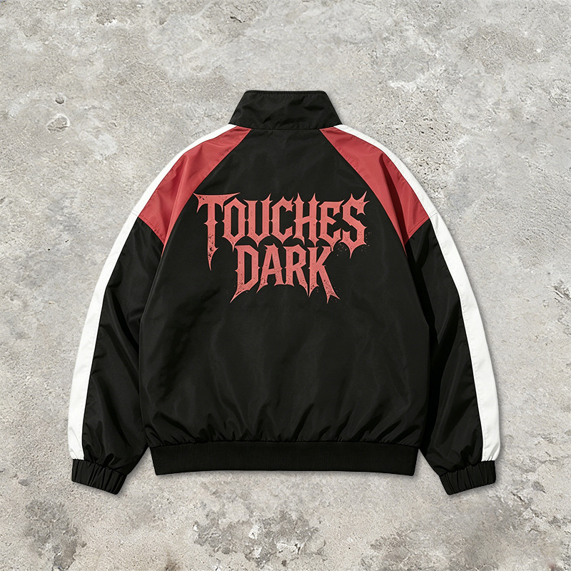 Patchwork Anime Graphic Screen Print Windbreaker
